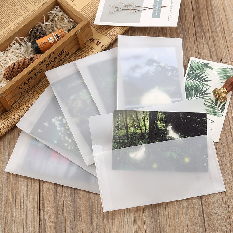 10PCS/Lot DIY Transparent Envelope Envelope Wedding Invitation Birthday Party Invitation Envelope