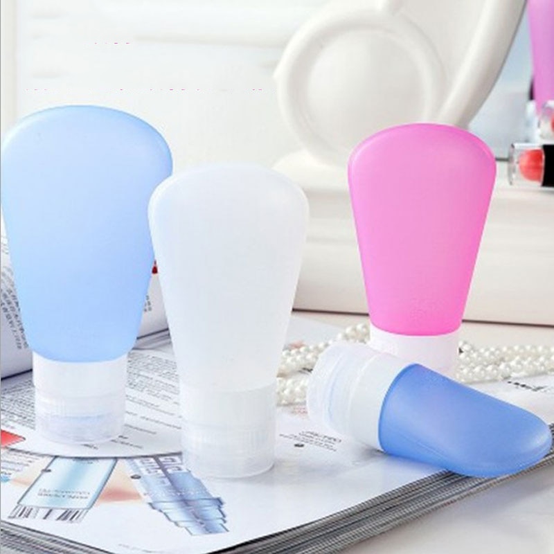 Outdoor travel portable shampoo shower gel silicone bottle cosmetic bottle Reusable Empty Boxes Home Travel Organizer Bottle