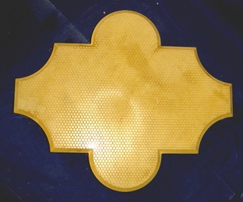 Plastic Molds for Concrete Paving Slabs Wall Stone Cement Tiles "Clover Stone" Paving Slabs Plastic molds BEST PRICE