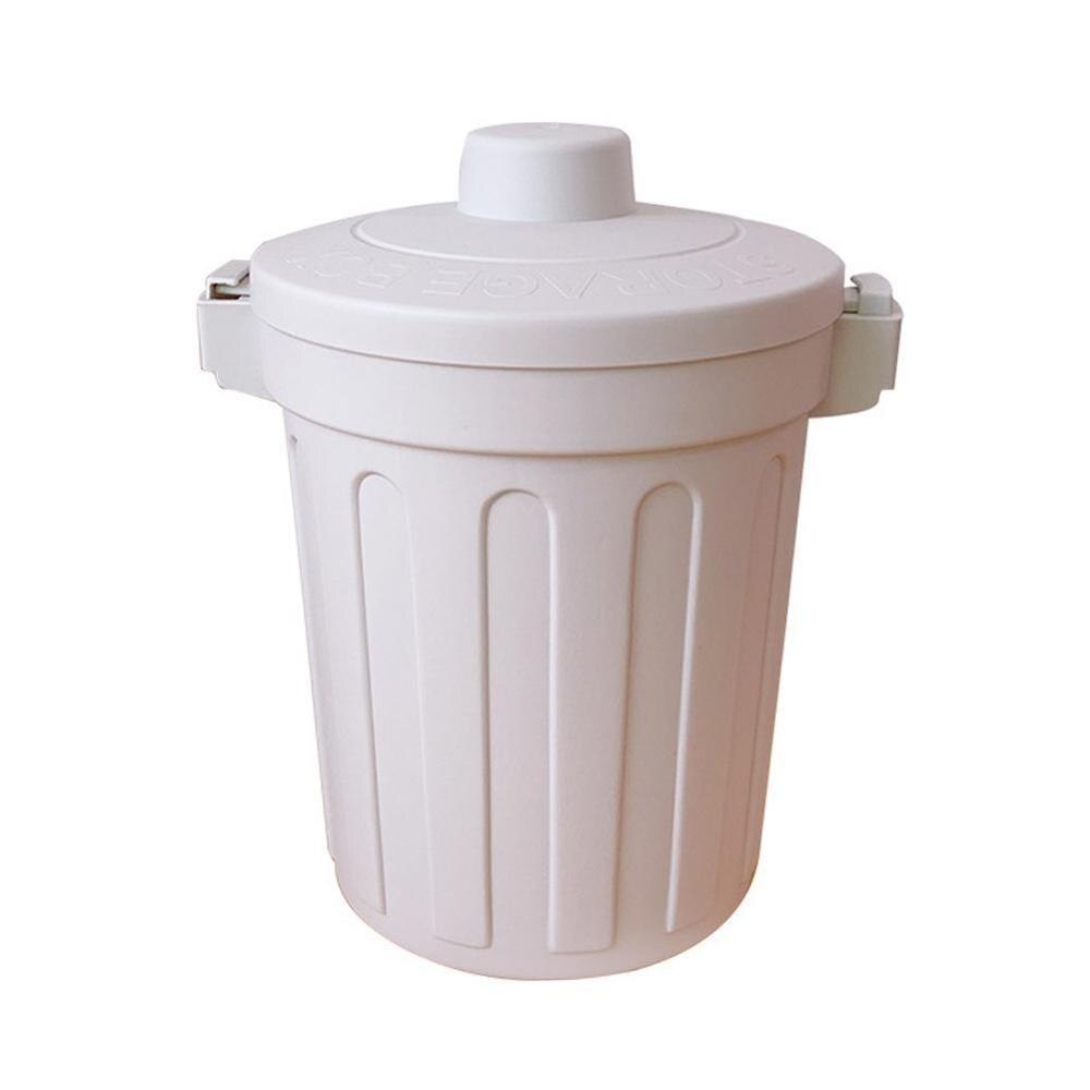 Mini Small Waste Bin Desktop Garbage Basket Home Table Dustbin Supplies Trash Office Plastic Can Box Barrel Sundries W9P2: lightgray