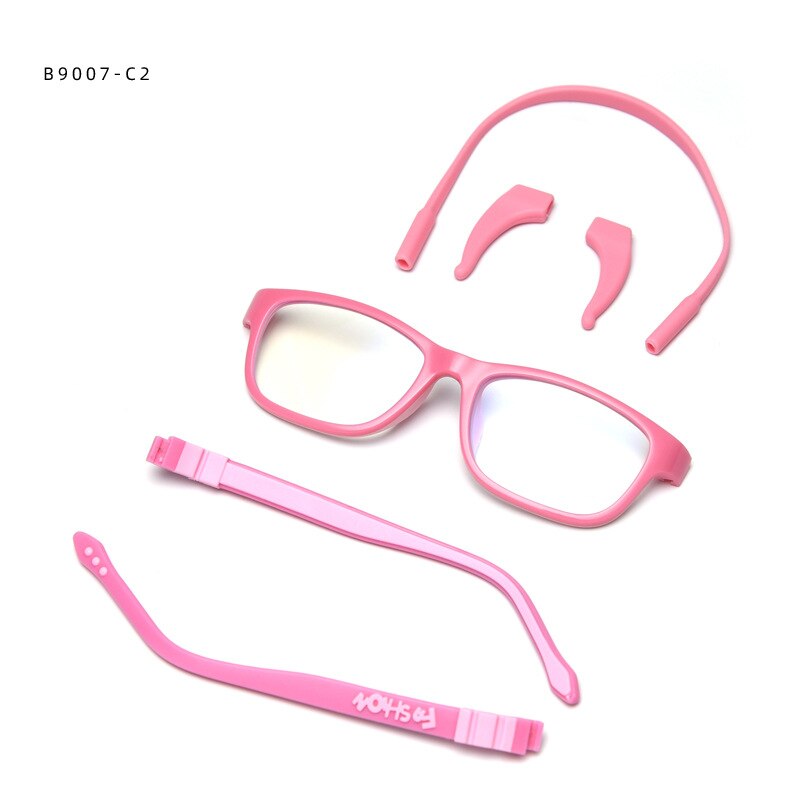 Anti-blue light Kids Silica Gel Glasses Frame Children Optical Spectacle Frame Glasses for Sight Eyeglass Lunettes De Vue: 3