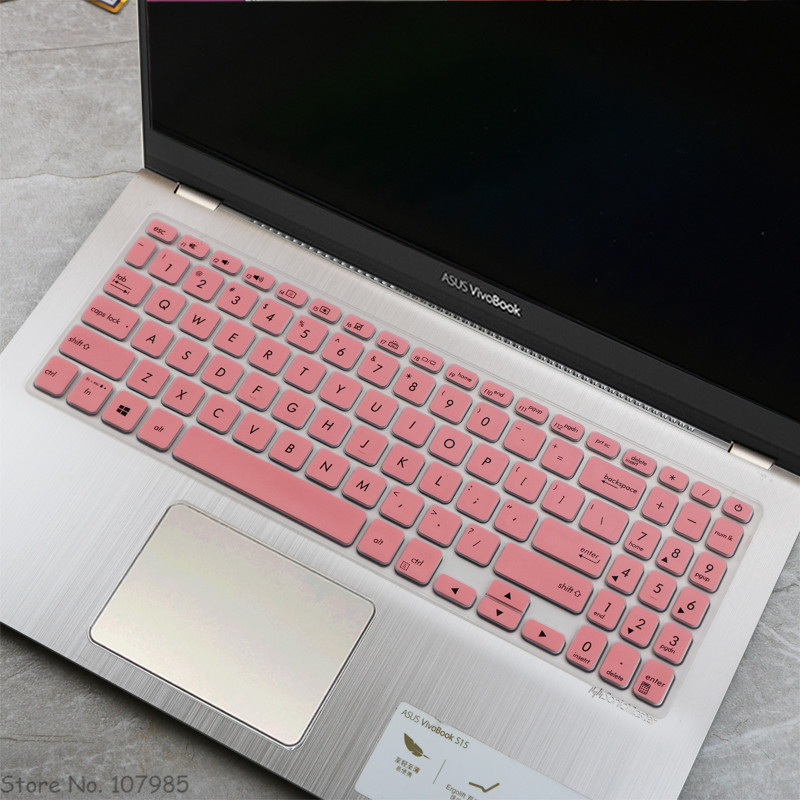 15.6 inch Silicone Keyboard Protector Cover Skin For ASUS VivoBook 15 X515MA X515EP X515JP X515JF X515J X515 MA EP JP JF J: Pink