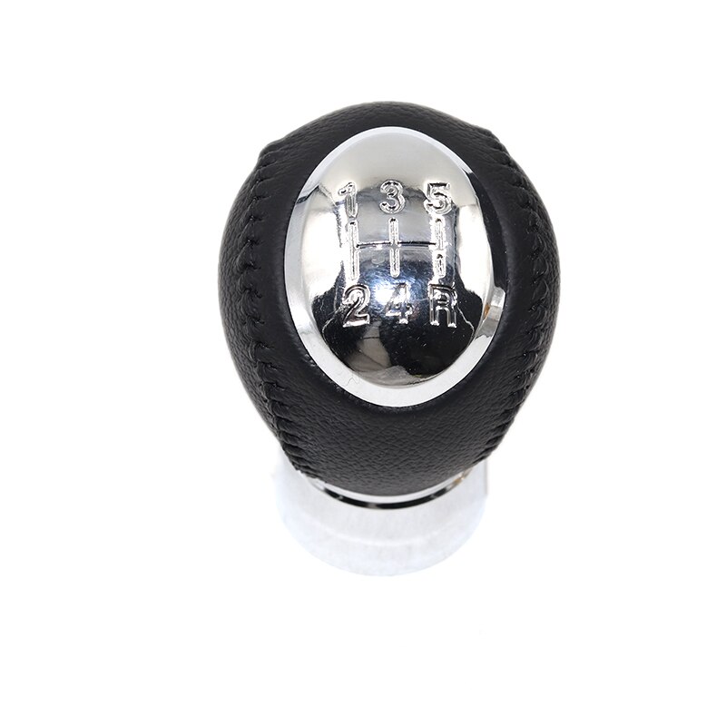 PU Leather Car Gear Shift Lever Knob Boot Gaiter Cover Collar Case and gear shift knob For Mazda 6 M6 2002 - 2007 Manual MT: 5 speed gear knob