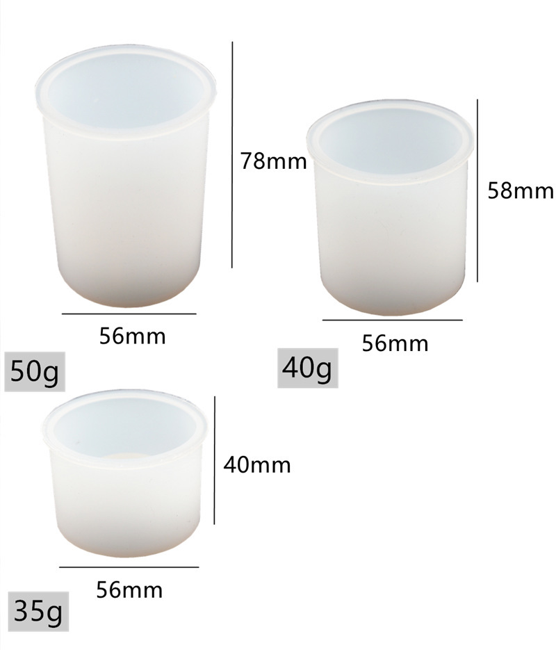 Gør-det-selv silikone betonform til fremstilling af terrazzo lysestage perfekt til dekoration af fyrfadsstager med krystal epoxy