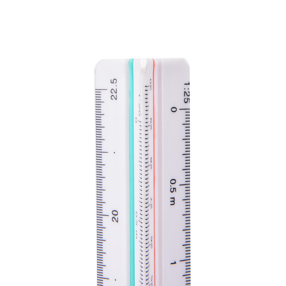 1:20/25/50 /75/100/125 Scale Architect Engineers Technical RulePlastic Triangular Ruler Office School Supplies Tools