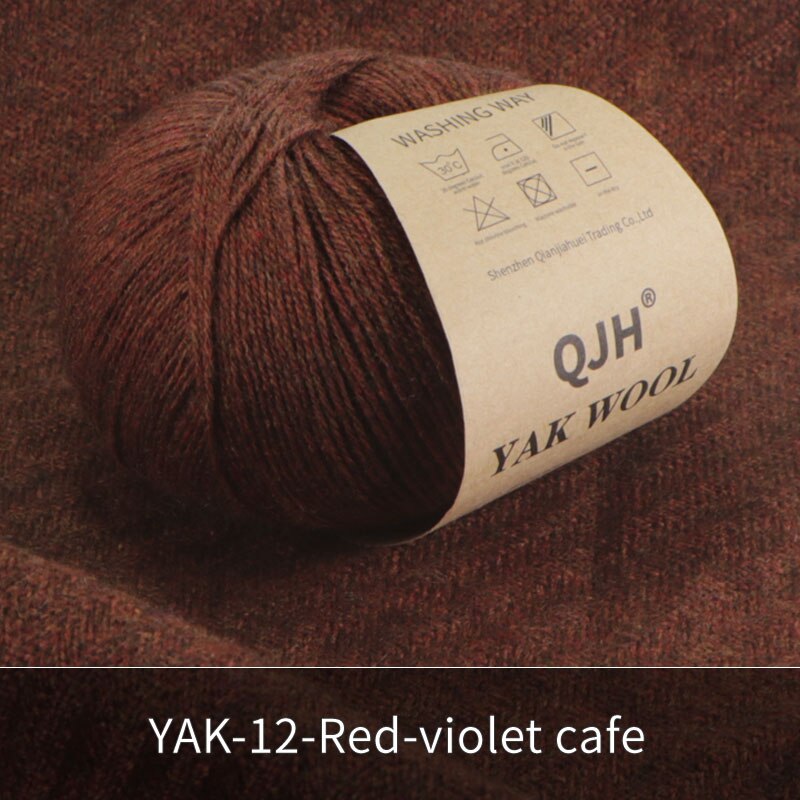 Undyed Natural Organic Mongolian Yak Wool Yarn For Hand knitting Crochet DIY Soft For Garments Baby Clothes: Blue