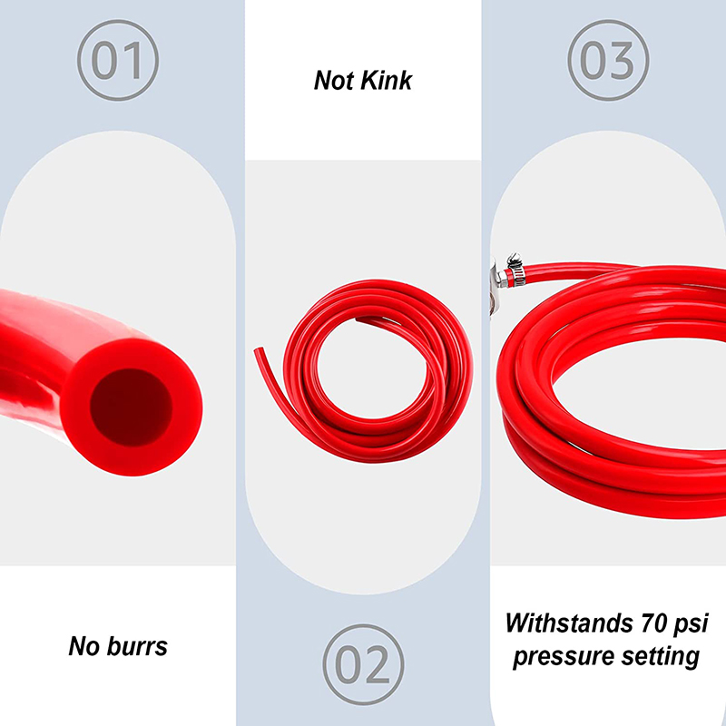Tubo Flexible de PVC para fabricación de cerveza, dispensador de bebidas y cerveza, línea de Gas, antipresión, 7mm de diámetro, 5 metros de longitud