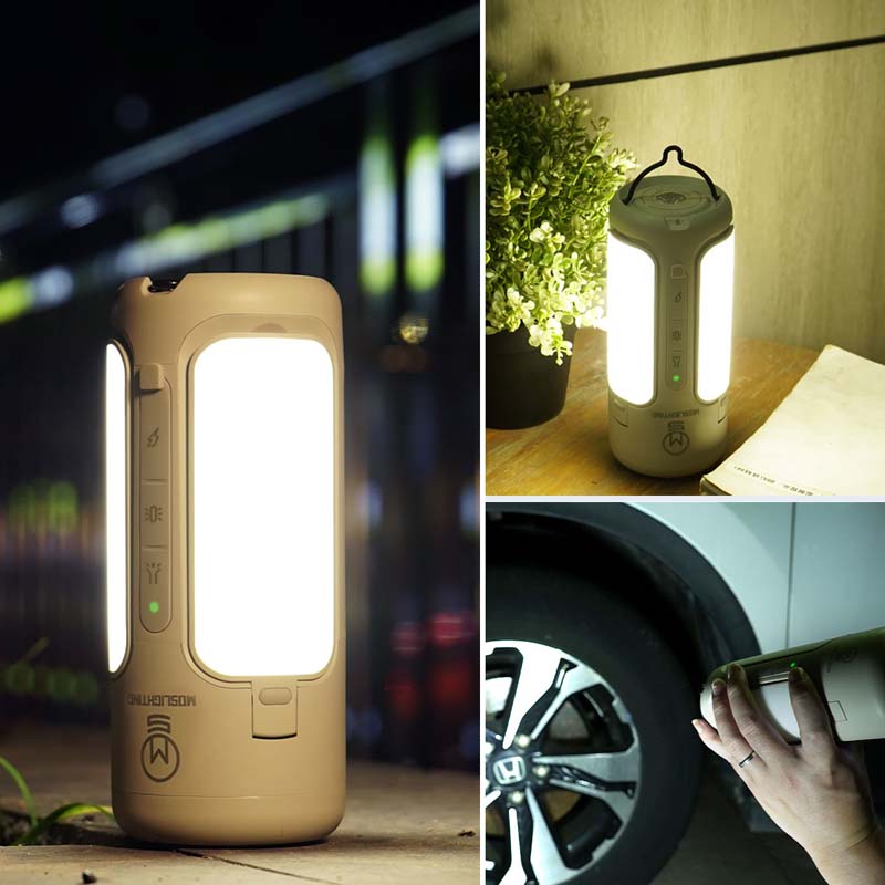MOSLIGHTING Outdoor LED Camping Light USB Charging Folding Lantern Bluetooth Music Player Emergency Lighting Portable Flashlight