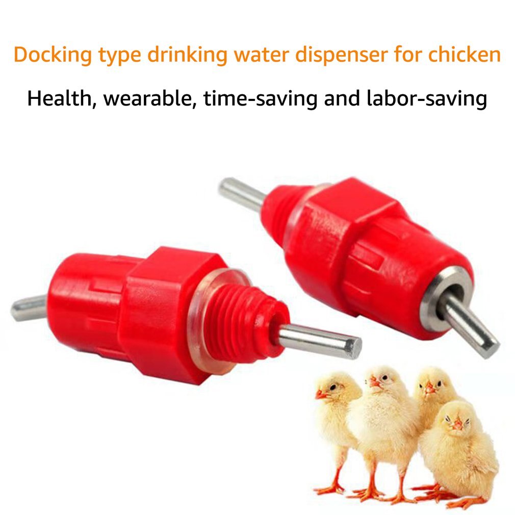 Automatic Water Feeder Docking Red Head Chicken Drinker Ball Valve Drinker Chicken Drinker Ball Chicken Waterer