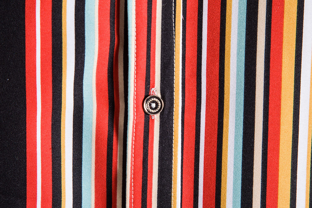Aloha-camisas de playa a rayas rojas para hombre, camisa hawaiana de manga corta, Hipster, para , vacaciones, ropa de playa