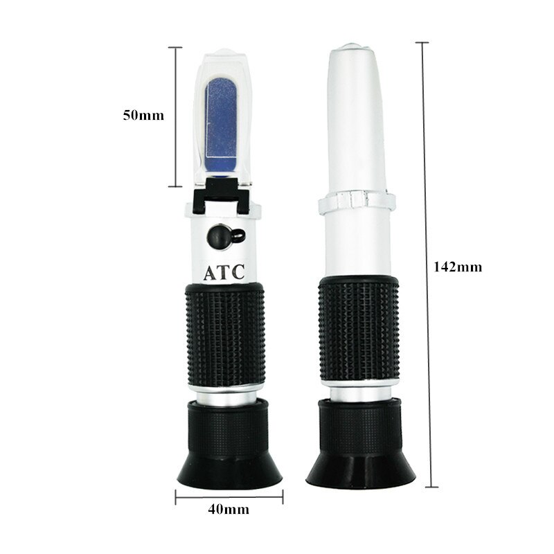 Hand held Brix Be Water 3 in 1 Honey Refractometer 58~90% brix for syrup controlling concentrations with ATC 30% OFF