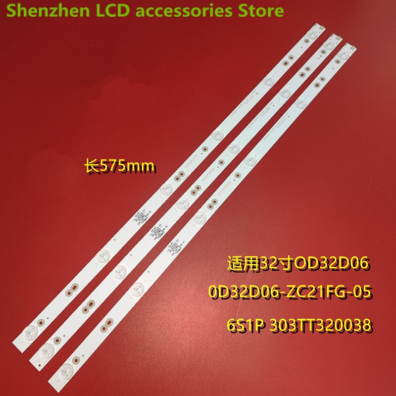 Für atvio  tv 32 & #39 ;& #39 ;  a320 sd 5 g 22 0 d 32 d 06-zc21fg-0532 d 3503 v 1 w 6 c 1 575mm 6 led led-hintergrundbeleuchtungsstreifen