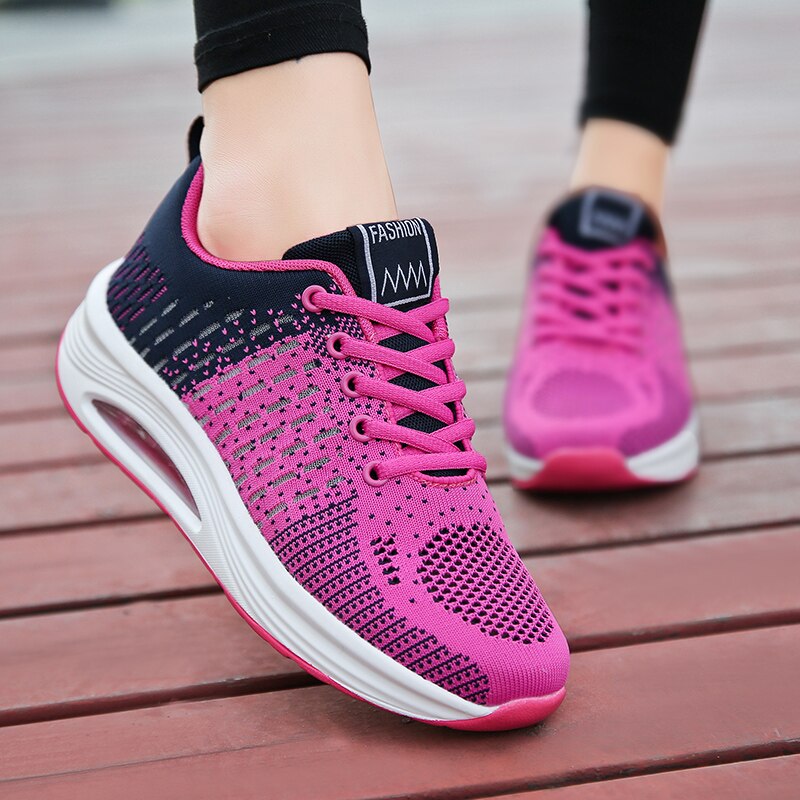 Tenis Mujer Flexible Spring Women Tennis Shoes Zapatos Mujer Breathable Mesh Sneakers Gym Sport Shoes Chaussures Femme