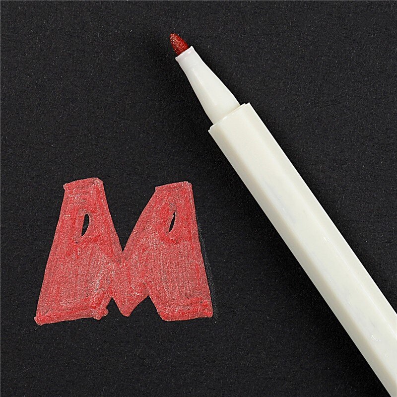 Bricolage eau craie stylo aquarelle Gel stylo pour tableau noir marqueur stylo pour l'album Photo de mariage Scrapbooking Gel stylos papeterie: Red