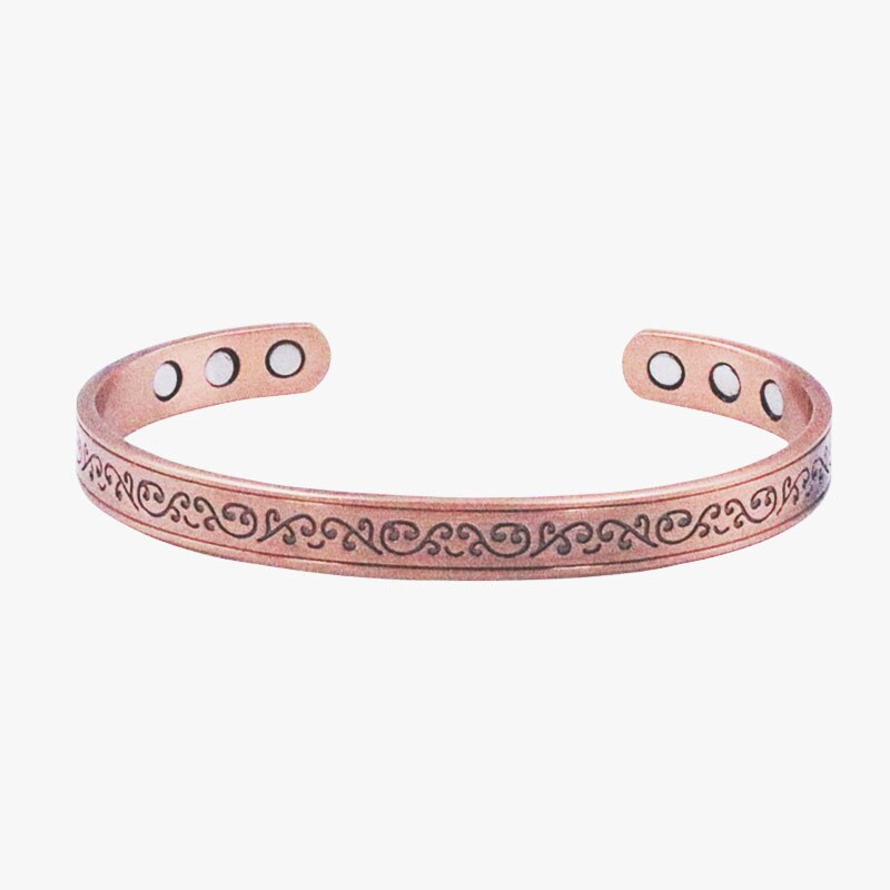 Jewelry Health Care Anti Arthritis Rheumatism Pain Relief Bio Magnetic Copper Bracelets Bangles For Women: AL1140-Rose-Gold