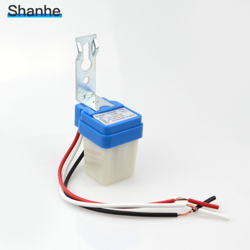 Automatic Auto On Off Photocell street Light Switch AC220V 50-60Hz 10A Photo Control Photoswitch Sensor Switch DC12V AS-10