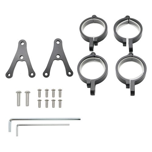Soporte de faro delantero de 7 pulgadas para motocicleta, accesorios de montaje de horquilla, Cafe Racer para Suzuzki Kawasaki: Default Title