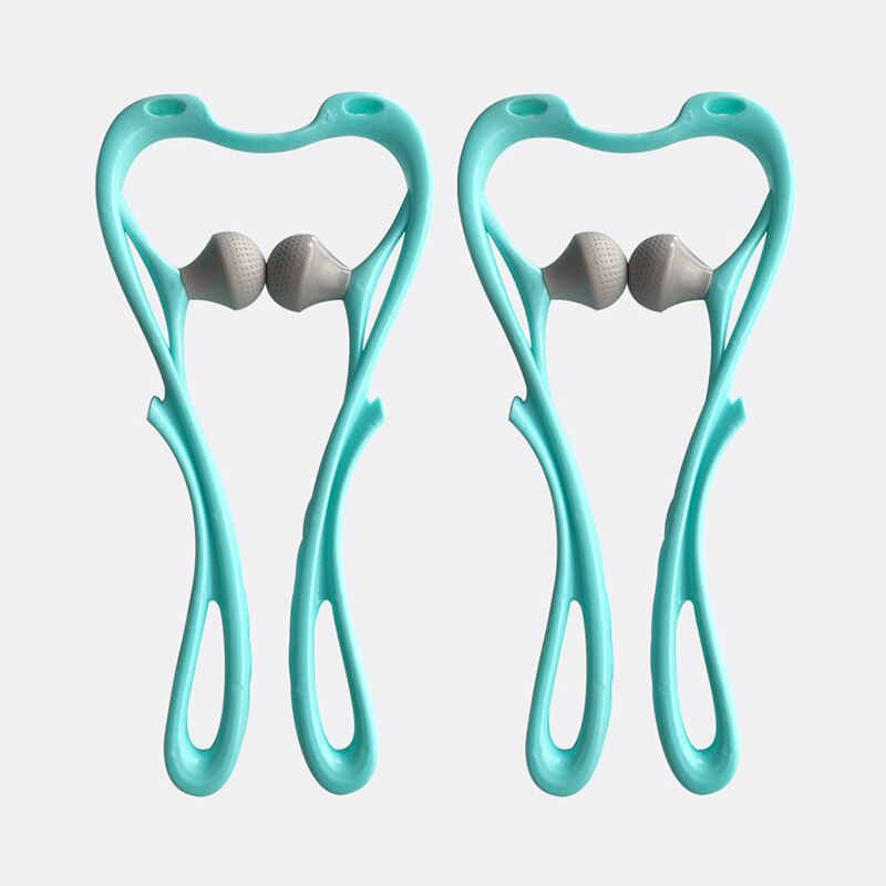 Neck Shoulder Massager Roller Ball Self-massage Tool Back Pain Relief Relax Plastic Hand-held All