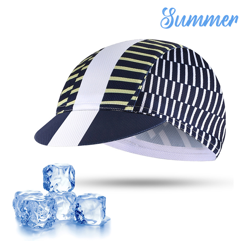 WEST BIKING Bicycle Caps Women Men Summer Ice Silk Helmet Liner MTB Bike Hats Outdoor Sports Sun Protection Hiking Cycling Caps: 328 Stripe