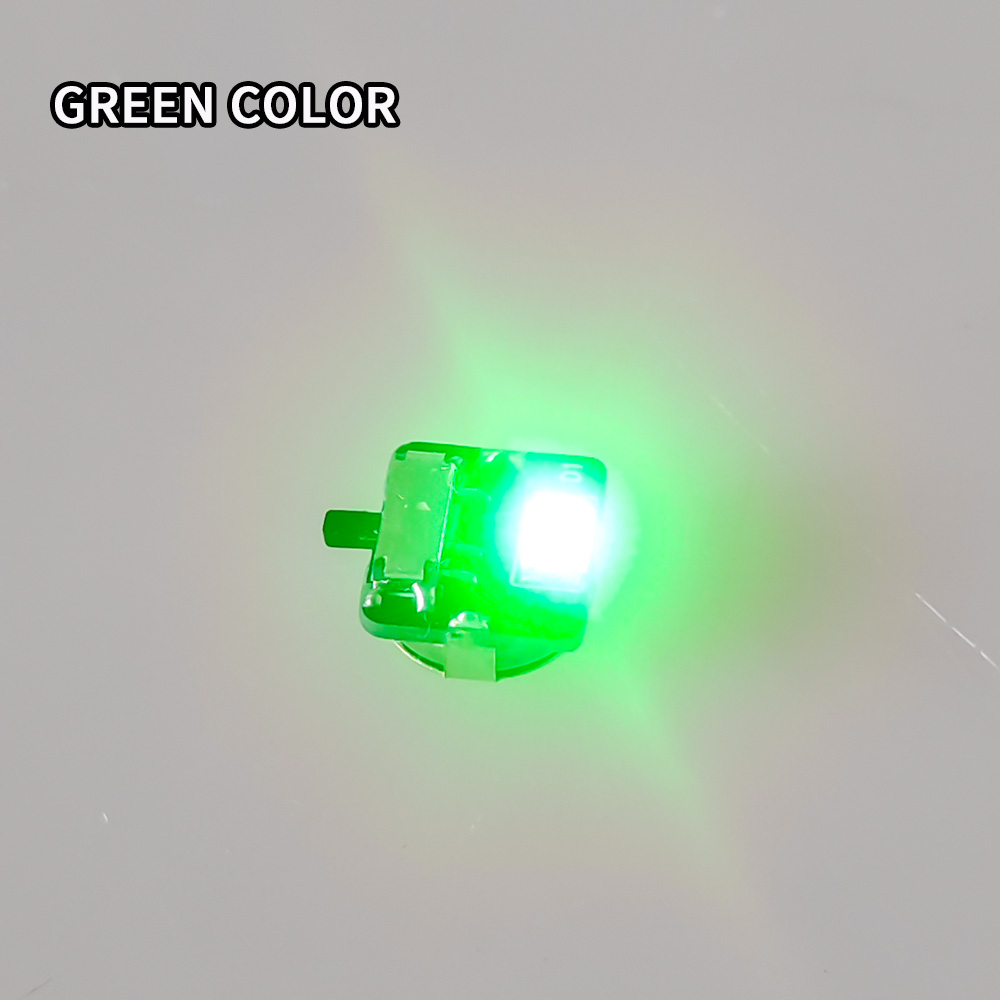 1 st mini superljusbrytare kontrolllampa led enstaka lampor modell gör-det-själv trådlös belysningsmaterial diorama kit: Röd