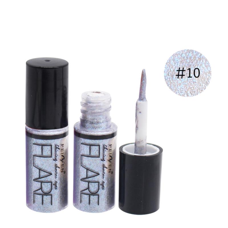 Pärlemorfärgad makeup flytande ögonskugga glitter ögonskugga vattenfast flytande ögonskugga skimmer ögonmakeup slät borsthuvud tslm 1: 10