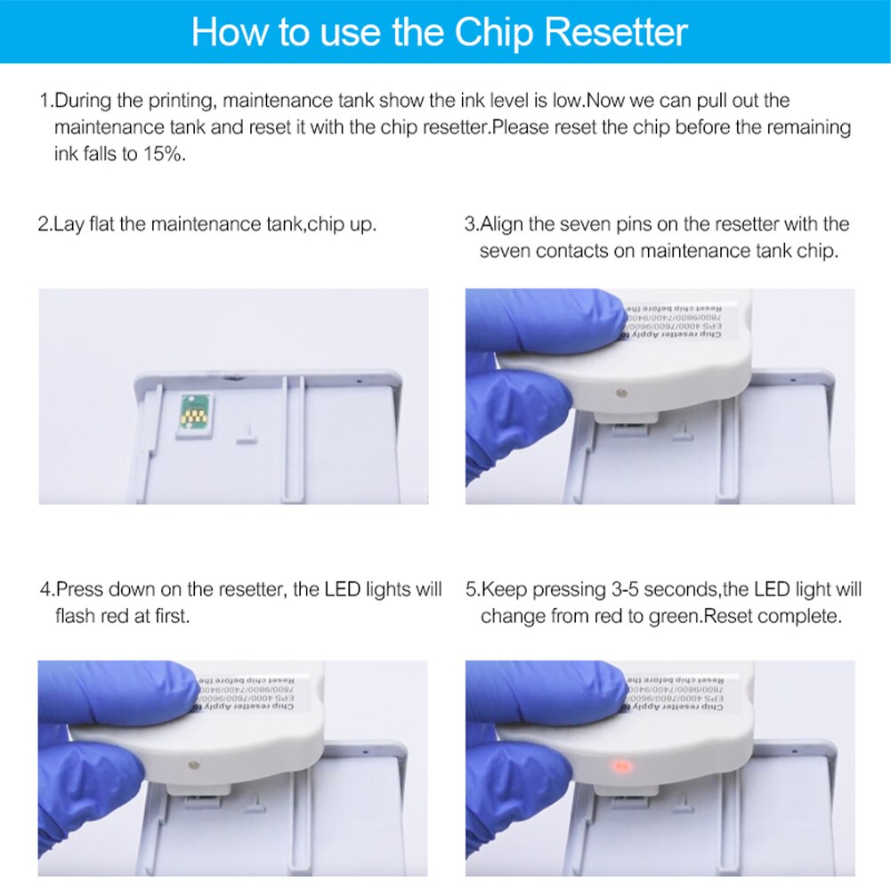 Multifunktionale Chip Resetter Wartung Tinte Patronen Reparatur Drucker Teile Füllung Büro Für Epson 4880 7880 9880