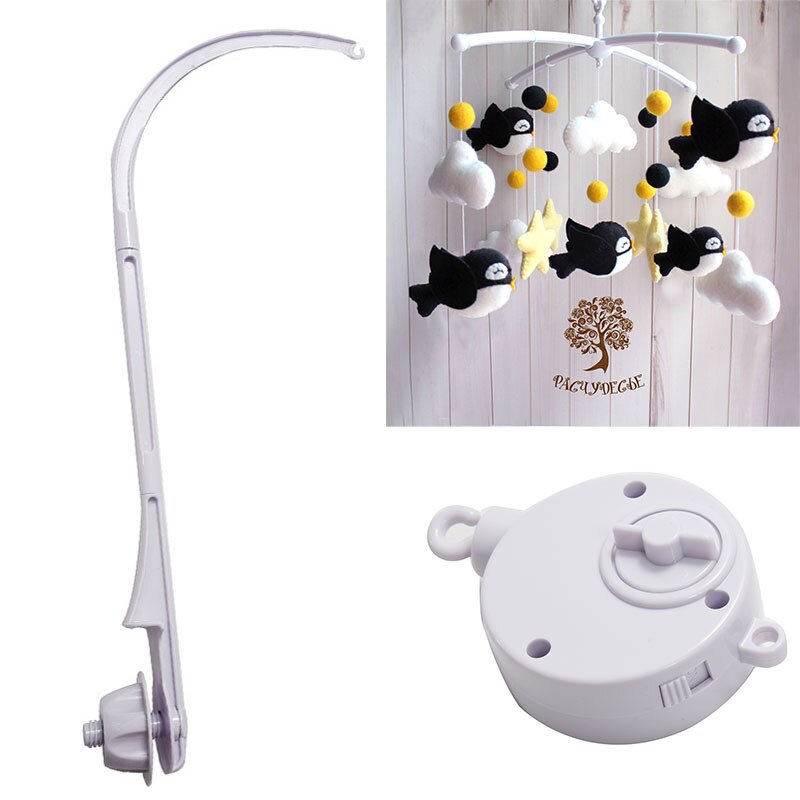 Mobiele Baby Wieg Houder Babybedje Mobiele Bed Bel Opknoping Speelgoed 360 Graden Draaien Beugel Wind-Up Music Box baby Rammelaar Speelgoed