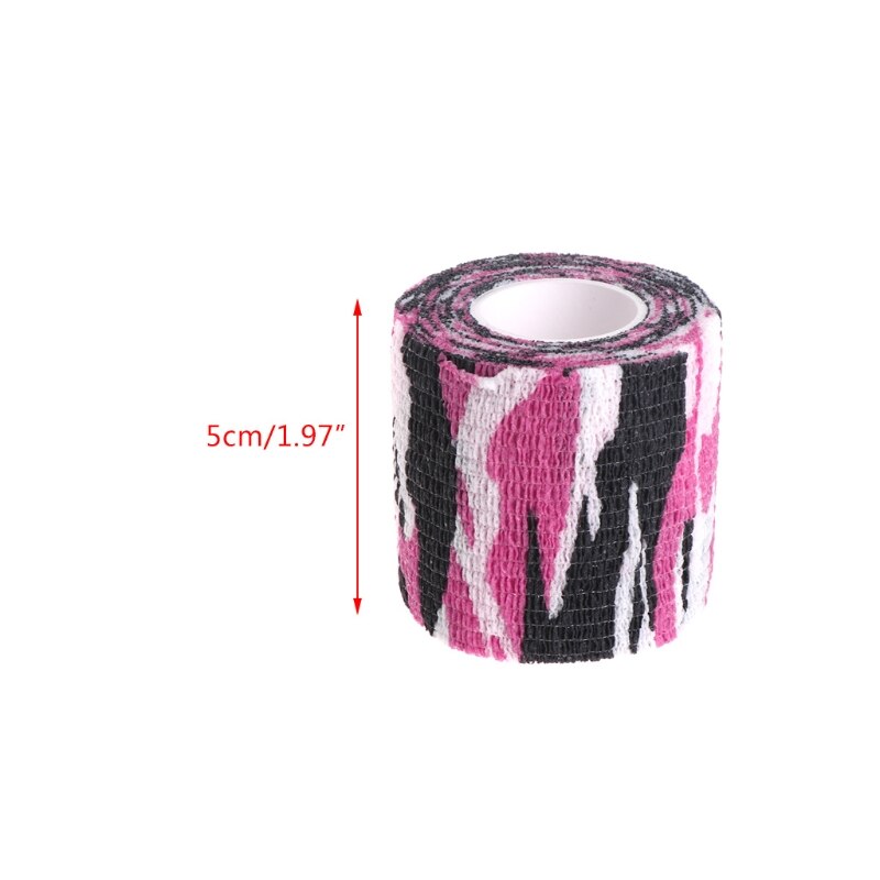 Multifunction camuflagem fita adesivo rolo envoltório rolagem exterior guise elasticidade bandagem 4 tipo