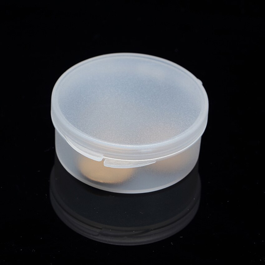 Round Plastic Box Small Size Clear Storage Containers Box with Lid for Organizing Beads &amp; Small Parts 5.2x2.3cm