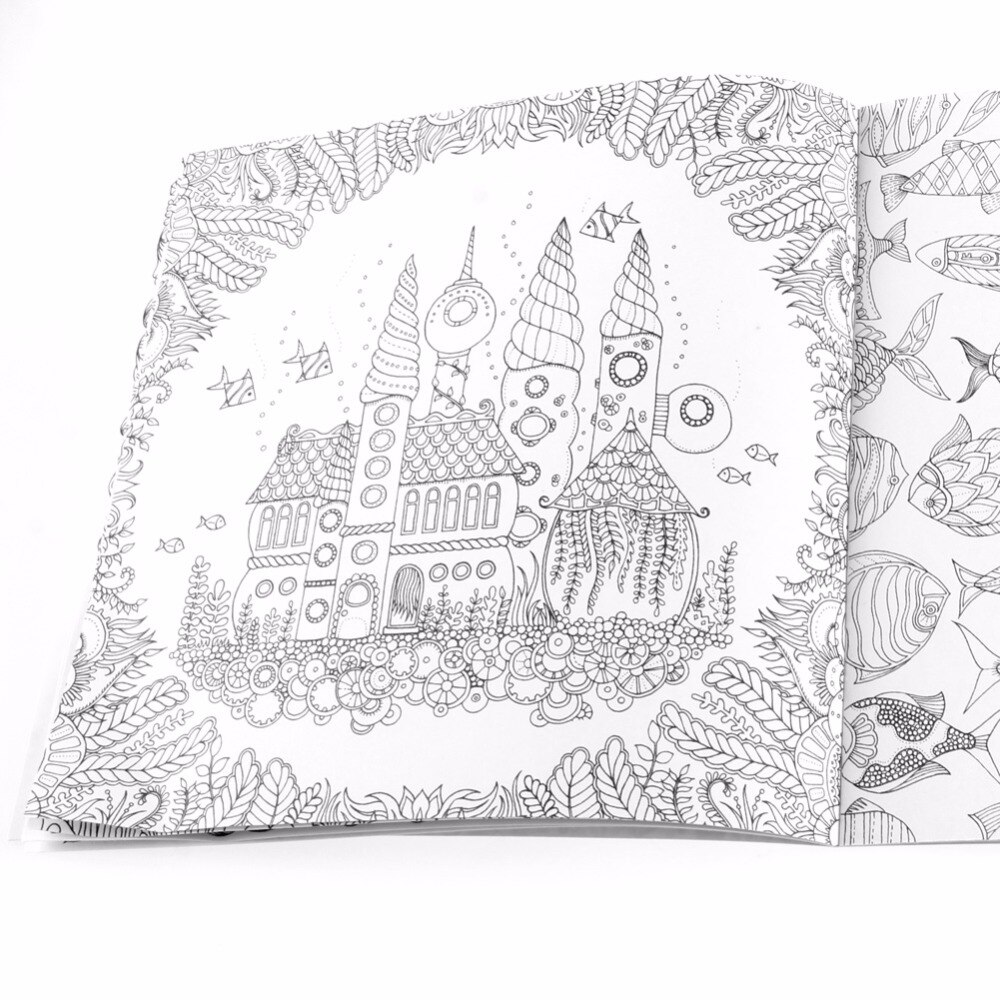 English Adult Graffiti Books Wonderland Exploration Coloring Book