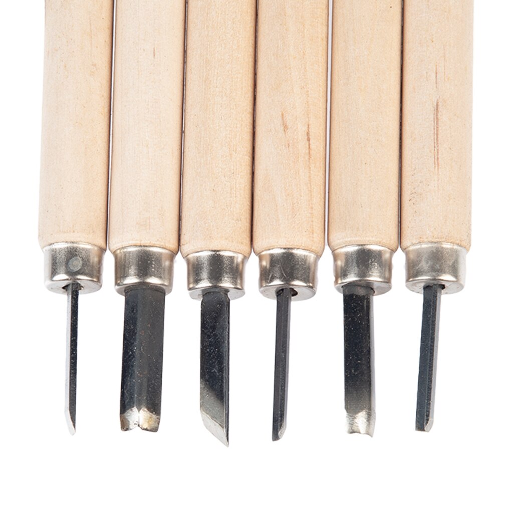 1 set van -6 mesjes gegraveerd timmergereedschap voor vioolreparatie en -bouwset