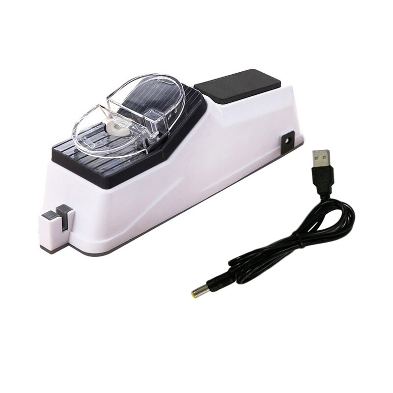 Electronic Multifunction Sharpening Machine For Knives Scissors Screwdrivers Drill Bit Sharpening: White-USB