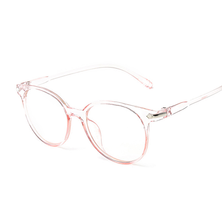 Vintage cat eye clear briller kvinder gennemsigtig linser brille ramme damer optiske briller ramme mænd unisex: Lyserød