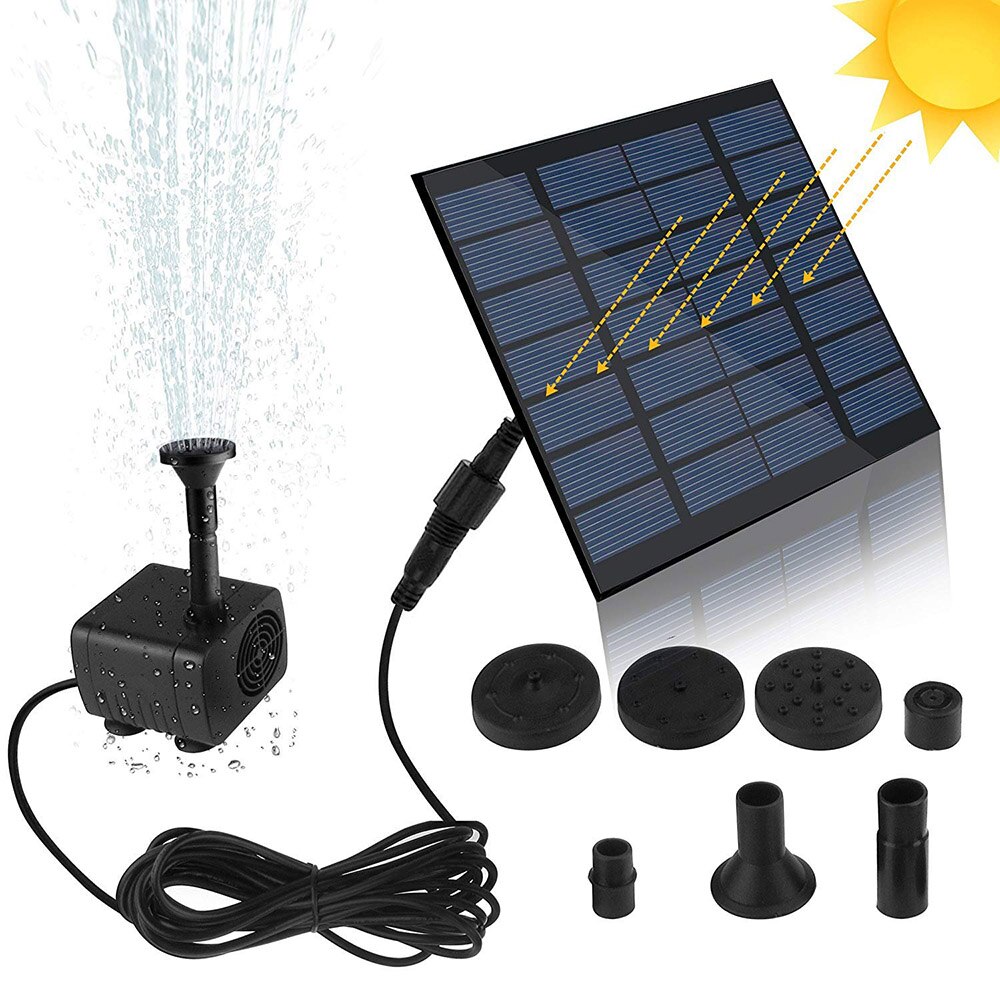 Mini Zonne-energie Waterpomp Vogelbad Fontein Pomp Solar Waterpomp Power Panel Kit Zonnepaneel Waterpomp Voor Tuin zwembad