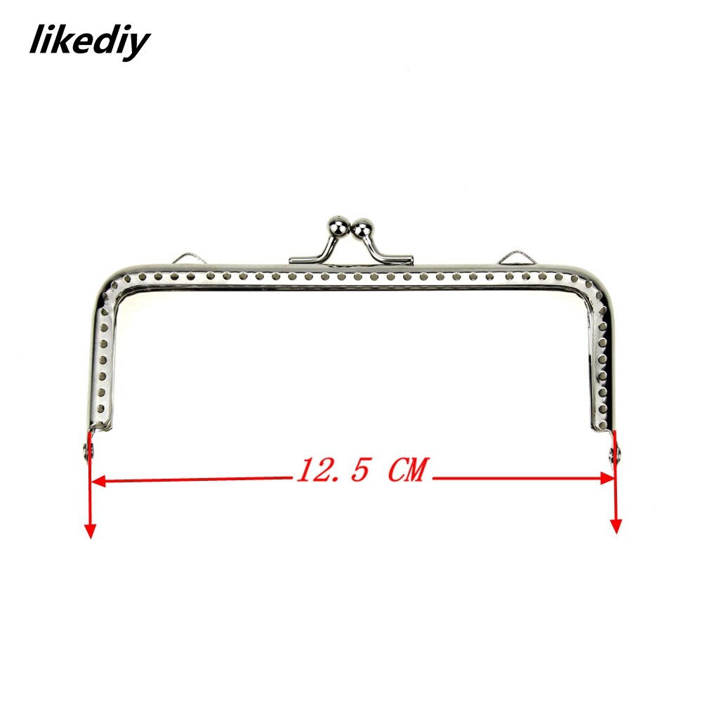 20 stks/partij Glanzend Zilver Basic Metalen Portemonnee Frame Kus Sluiting Lock DIY Tas Accessoires 8.5/10.5/12.5/15.5/18CM: Licht Goud