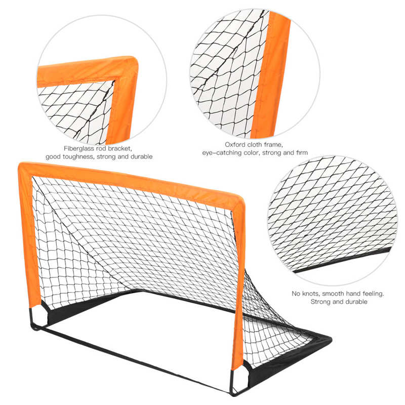Football Gate Detachable DIY Portable Children Sports Soccer Goals Practice Training Scrimmage Game 120x80x80cm