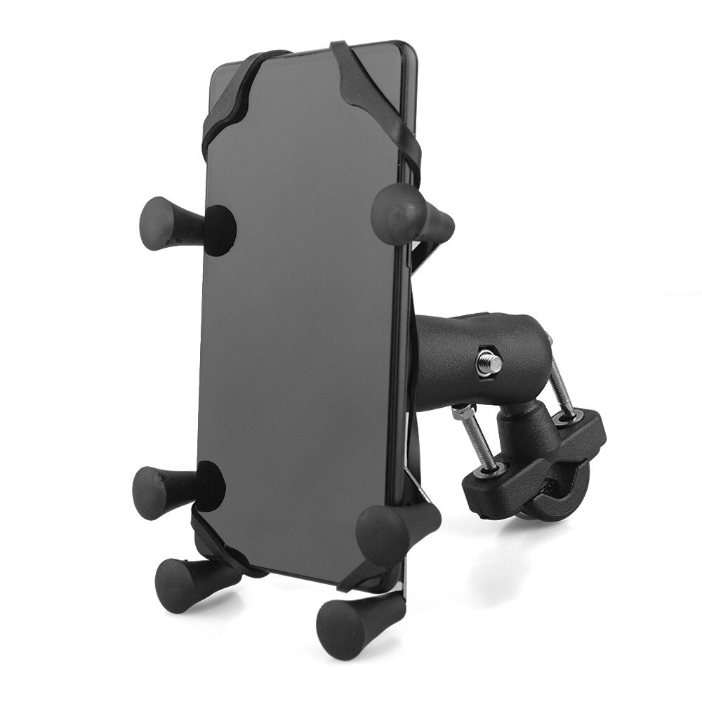 Support pour téléphone de guidon de moto 3.5-6.5 pouces support de téléphone portable pour Harley Electra Glide Softail Road King: 6 legs