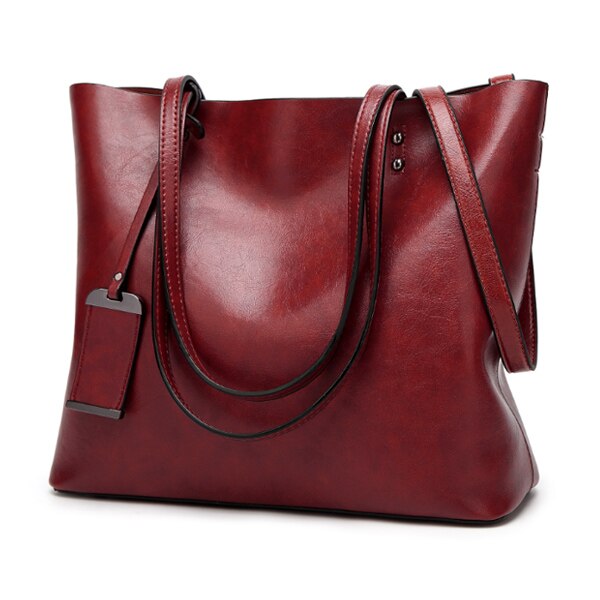 ACELURE couleur unie sacs à bandoulière pour femmes doux en cuir Pu fourre-tout décontractés pour femme all-match dames haute capacité sacs à main: Burgundy