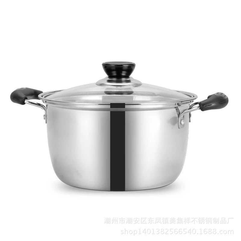 Olla de acero inoxidable de doble fondo para sopa, utensilios de cocina multiposición, sartén antiadherente, accesorios de cocina de uso General, herramientas, novedad