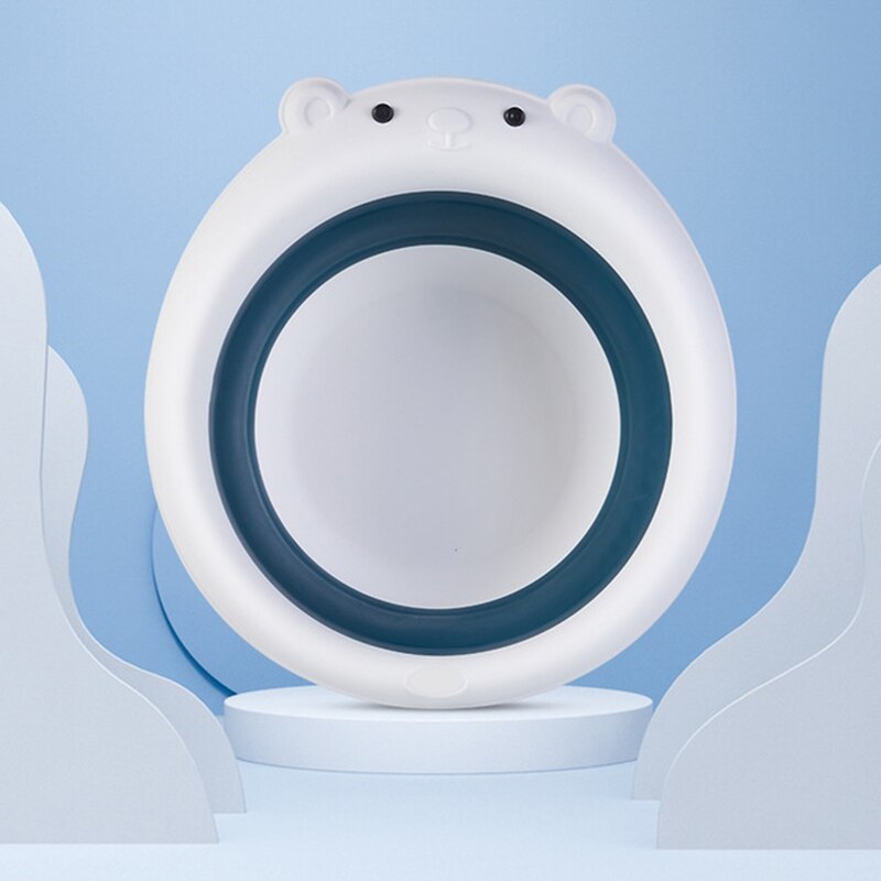 Lavabo pliable portable pour bébé | Lavabo pliable, baignoire lavage du visage, bacs de pieds pour enfant, lavabo dessin animé crabe ours en forme: 4