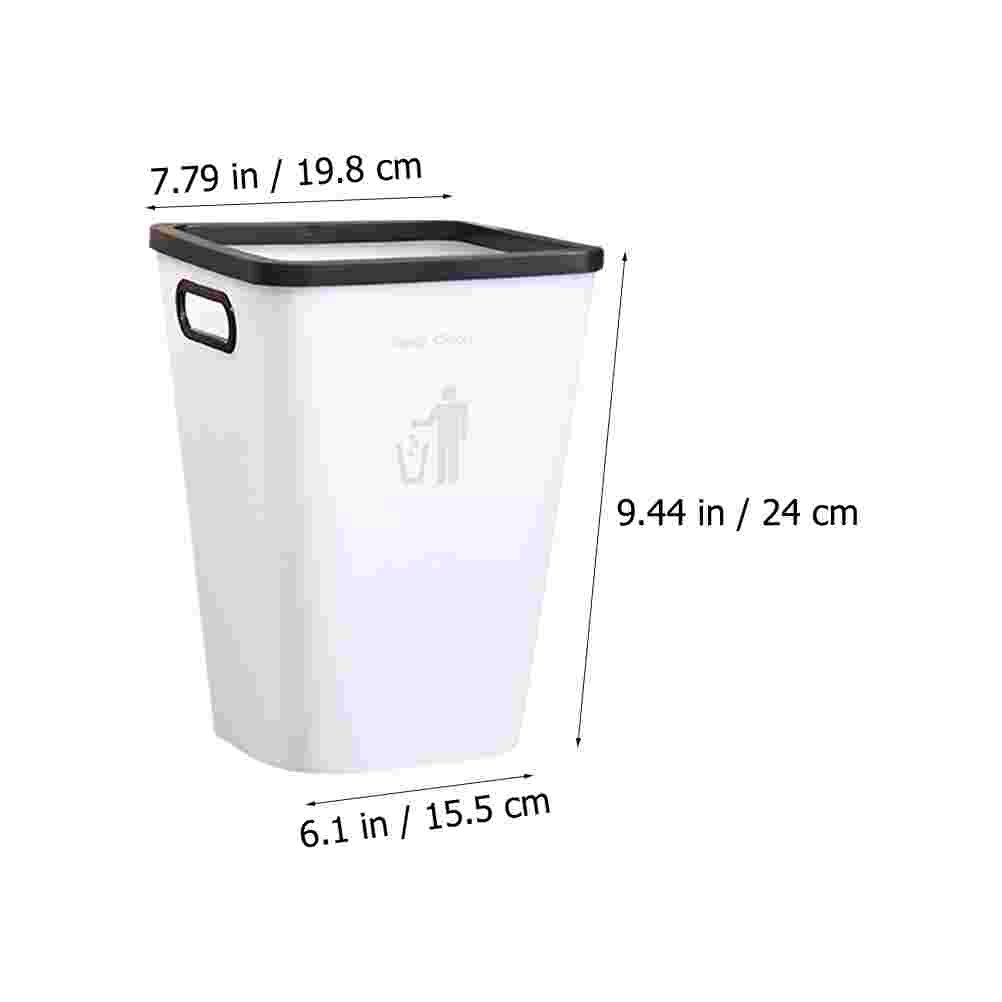 Plastic Kitchen Trash Can Household Garbage Container Waste Container for Home