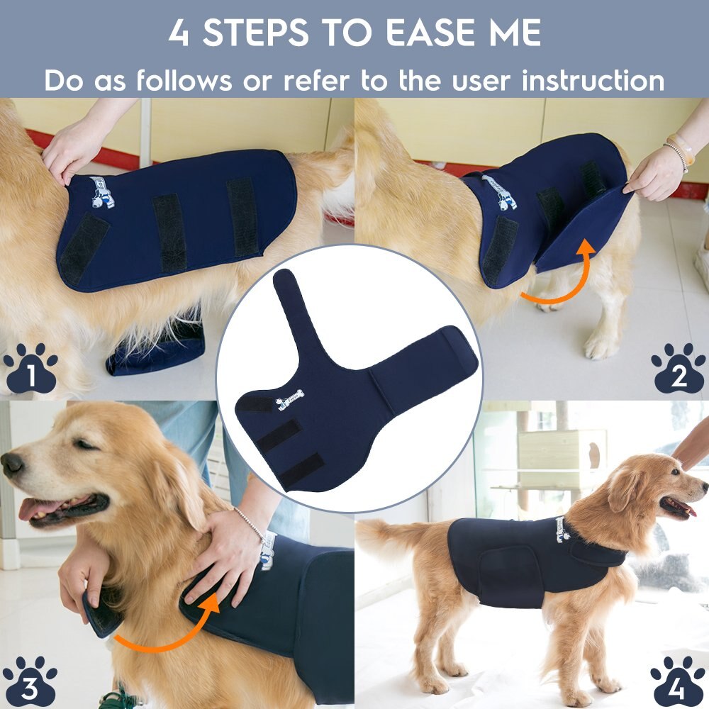 Harnais pour chien soutien émotionnel | Veste calme anxieuse, gilet de Protection contre le Stress, gilet pour chien, fournitures d'animaux, chemise pour grands chiens