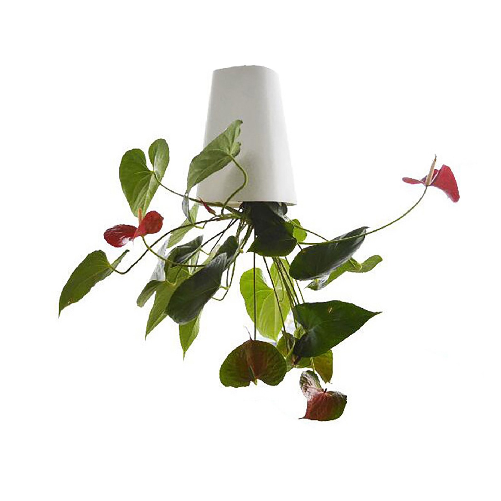 40#Indoor Sky Garden Hanging Pot Upside Down Recycled Hanging Planter Pot Upside Down Sky Planting Pot Flowerpot Storage Basket