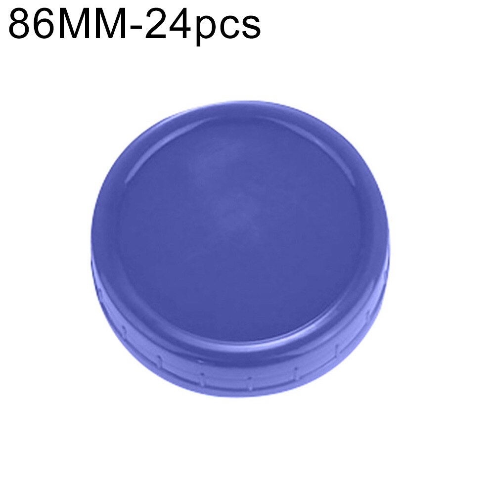 24Pcs Reusable Mason Jar Lids Cover Wide Mouth Mason Jar Lids Fermentation Lid Cap for Sauerkraut Kimchi Pickles Jar Lids Cover: Sapphire Blue / 86mm