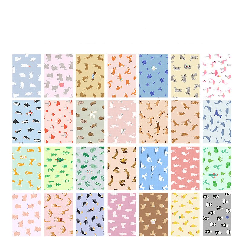 28 Uds tarjeta de felicitación de bosque de dibujos animados Mini postal de cumpleaños Sobre Carta juego de tarjetas de mensaje nota tarjeta carta Tarjeta de papel: Default Title
