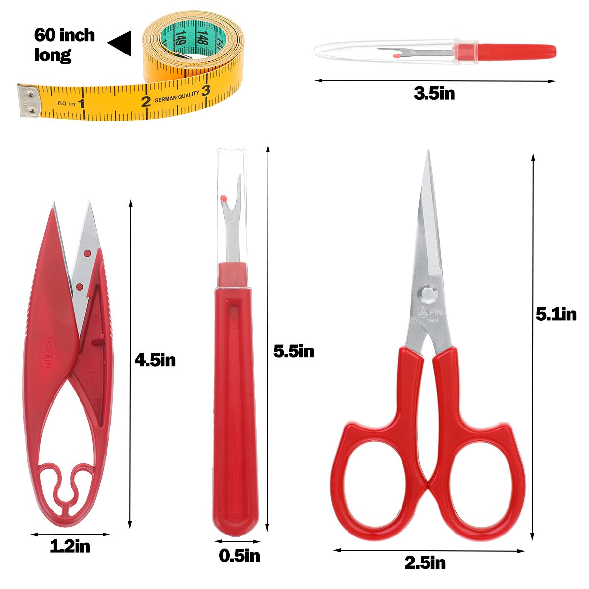 Sewing Seam Ripper Thread Seam Remover Stitch Unpicker Thread Cutter Tool With Trimming Scissors DIY Quilting Sewing Tools Set