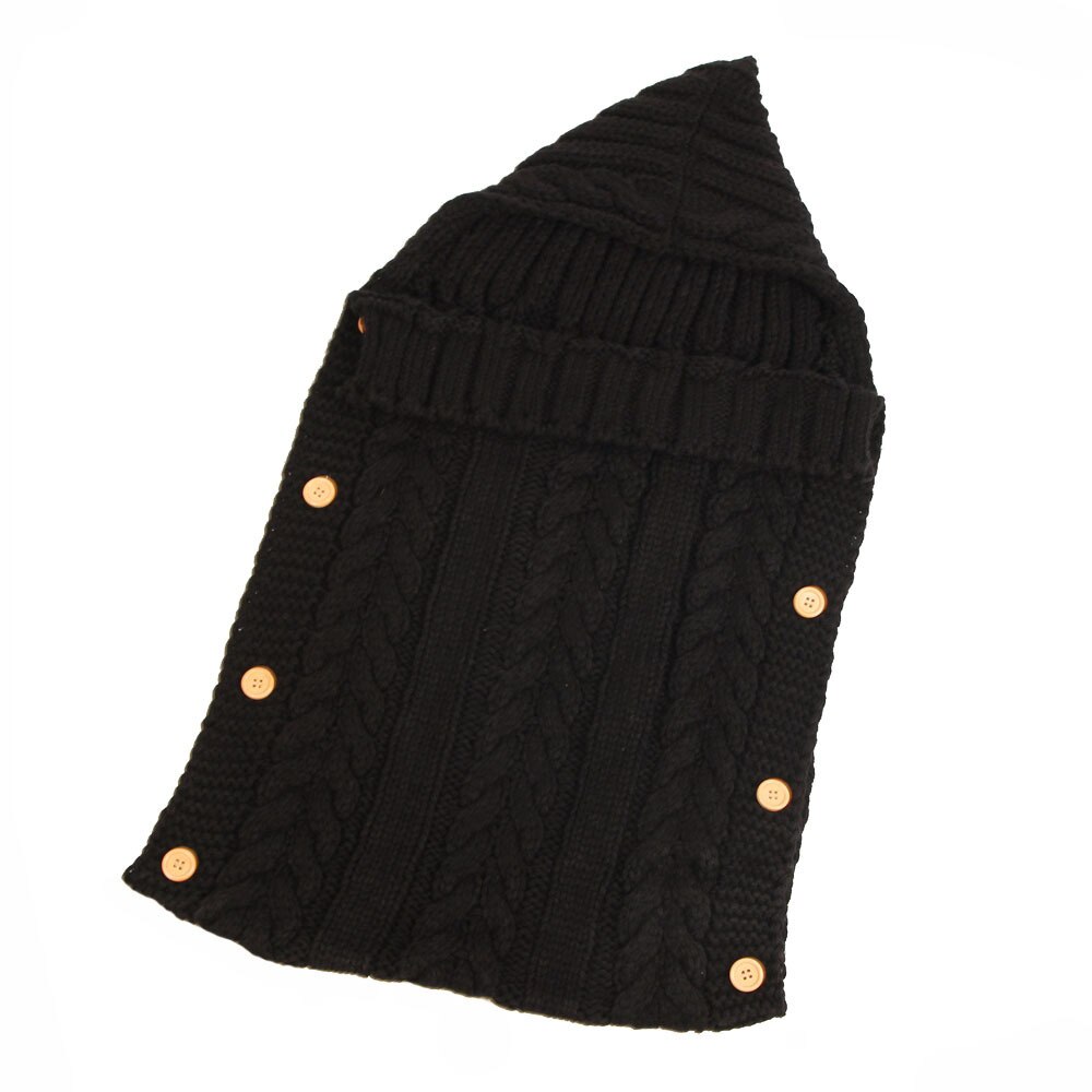 Herfst En Winter Zuigeling Breiwol Knoppen Slaapzakken Kinderkleding Ontvangen Dekens: 3