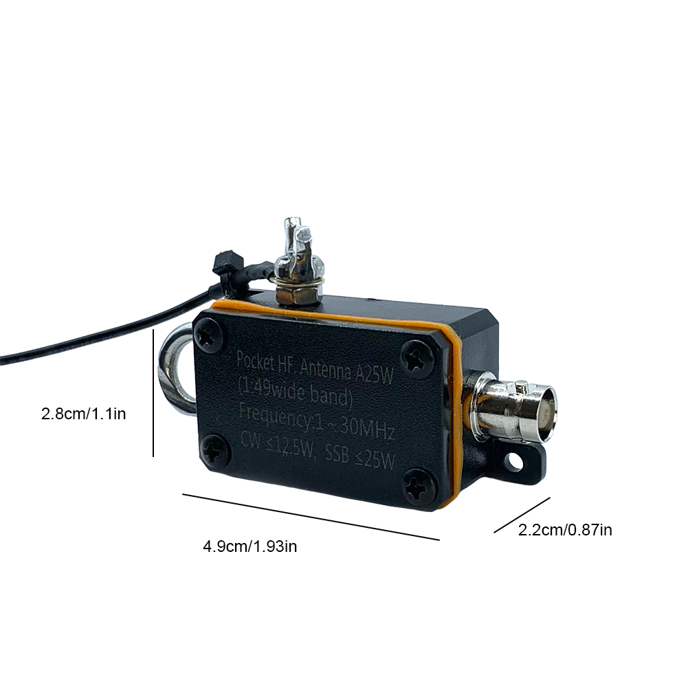 Shortwave Antenna 1-30MHz Frequency Band HF Shortwave Antenna CW SSB End Fed Half Antenna End Fed Radio Antenna with Storage Bag