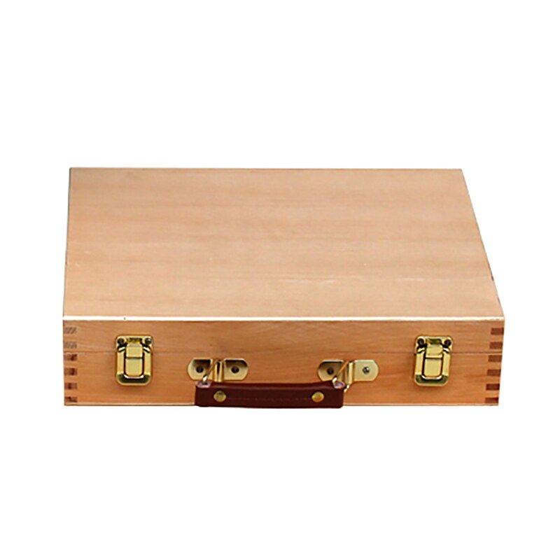 Olie Verf Koffer Artist Houten Tafel Doos Schildersezel Schilderen Doos Draagbare Desktop Schets Schilderen Hardware Art Supplies Kids
