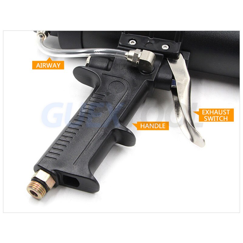310ML Pneumatic Caulking Gun Air Glue Dispenser Silicon Sealant Applicator Glass Gluing Tool Construction Caulking Gun OW-Q6
